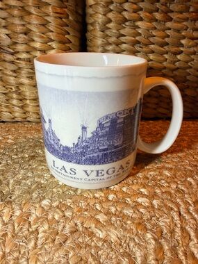 Starbucks Architecural Series Las Vegas Skyline Mug in White and Blue